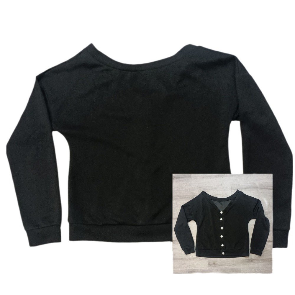 Chicme‎ Black Sweater SKUW578